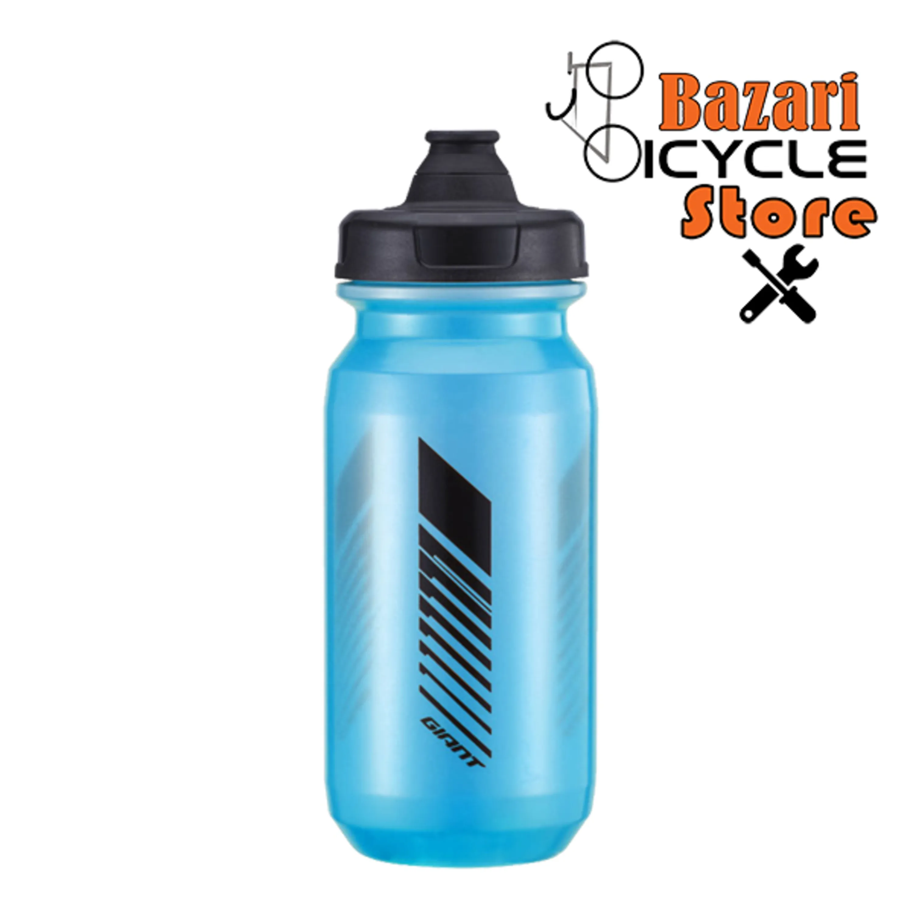 قمقمه 600 میلی لیتری شفاف آبی/مشکی  جاینت (GIANT) مدل CLEAN SPRING